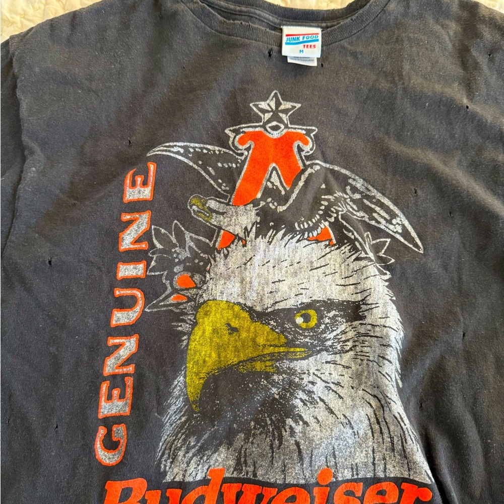 Junk Food Clothing Budweiser Distressed Tee